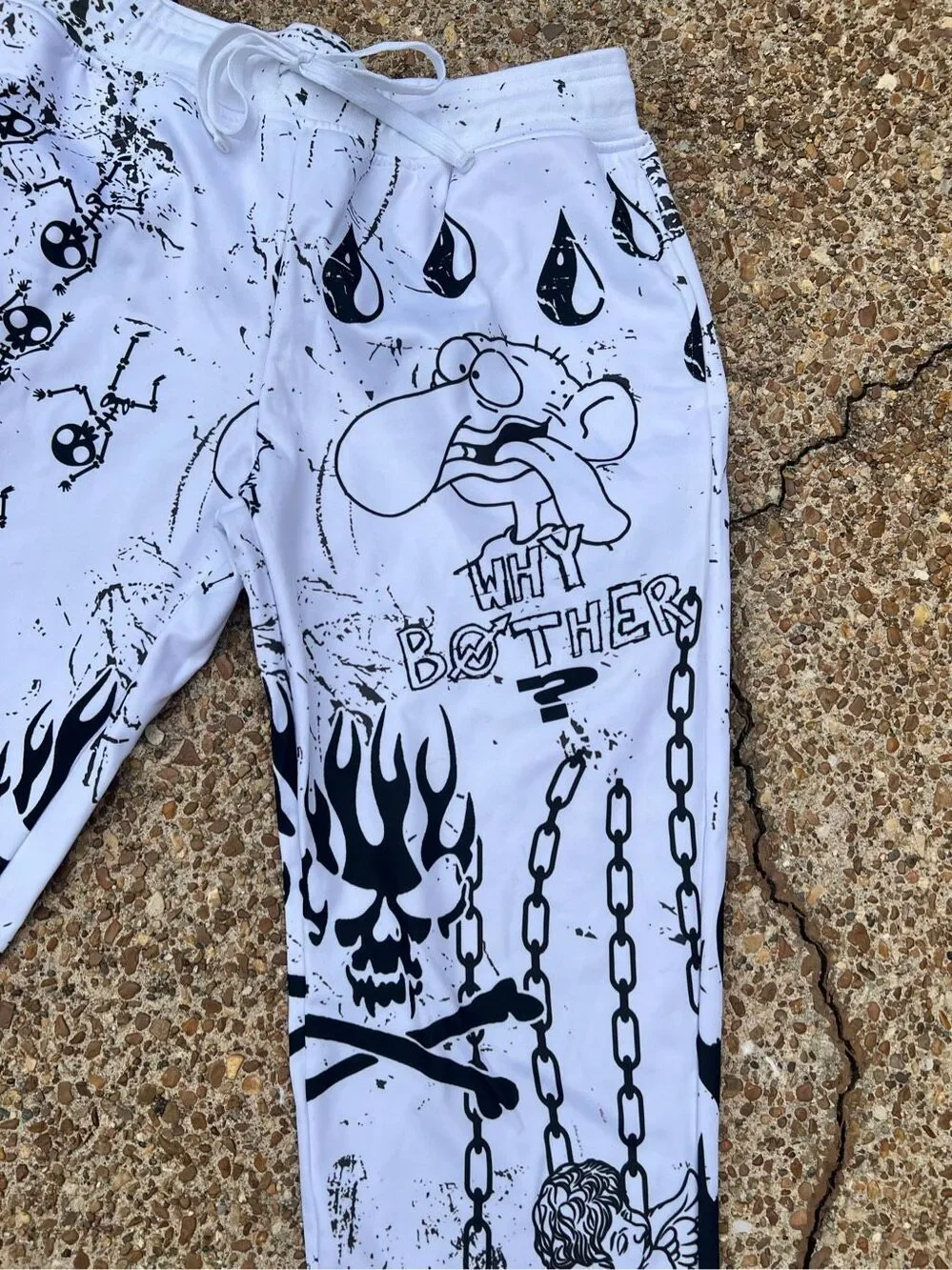 Whatever 21 Night Terror Sweatpants Joggers Streetwear skate XL $90
